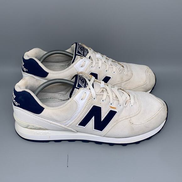 New Balance 574 White Running Shoes ML574HRW Men’s Sz‎ 11.5 - Picture 1 of 10